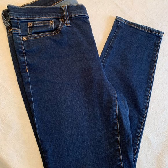 J. Crew Factory Dark Wash Ankle Skinny Jeans - Picture 2 of 6